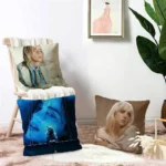 Singer Billie EilishS Pillow Anime Pillow Sofa Bed Head Pillow Cover Cushion Cover 45x45 cm Fashion - Image 2