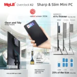 MeLE Overclock X2 Mini PC,N150 16GB 512GB Micro Desktop Computer, 4K Triple Display, All-in-one USB-C, USB3.2/WiFi/BT/Ethernet - Image 6