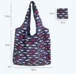 Tote Bags Flower Print Women's Grocery Handbags Outdoor Foldable Shopper Eco Shopping Bag Reusable Storage Bag Organizer Bags - Image 33