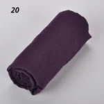 Sparsil Women Summer Soft Retro Tassels Solid Color 180x90 Shawls Female Thin Wraps Hijab Beach Holiday Scarf - Image 18