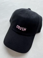 New Arrival Unisex Embroidery "crush" Baseball Caps Black Embroidered Initials Dad Hat 100% Cotton Baseball Caps for Four Season - Image 6