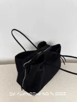 Tote Underarm Bag Multiple Compartments Fashionable Comfortable Solid Simple All-matching Soft Daliy Personality - Image 7