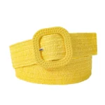 Fashion Bohemian Summer Wide Braided Belts Waist Belt Waistband Straw Woven Belt - Image 3