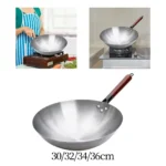 Frying Pan Lightweight Portable Cookware Household Multipurpose Iron Omelette Pan with Comfortable Handle Nonstick Skillet - Image 4