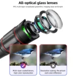 25X Phone Telephoto Lens Kit Phone Holder Portable Tripod Stabilizer Highpower Zoom Concerts Contest Outdoor Observation Animal - Image 2