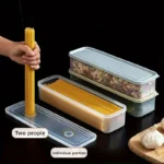 4 Pcs Long Rectangular Food Storage Containers, Plastic Reusable Refrigerator Organizer Boxes Kitchen Accessories - Image 11