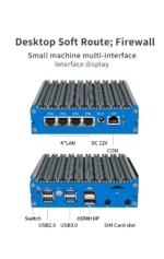 N100 Intel Celeron J5005 J6412 Fanless Mini PC 4*I226-V 2.5G LAN 1COM DP HDMI pfSense Soft Router Pokect Computer  Win11 - Image 8