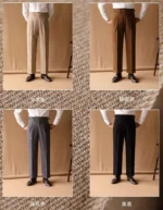 Business Pants Men Social Trousers Office-trouser Retro Gentlemen Italian Naples Casual Suit Pant Men Straight Dress Pants 2024 - Image 8