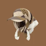 Women's Hats Spring Seaside Vacations French Sweet Cute Girls Outdoor Headscarves With Straps Baseball Caps Funny Fashion Hats - Image 12
