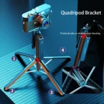 Portable camera tripod with wireless remote control and 360 ° rotation for video recording, video recording, and live streaming - Image 14