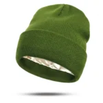 Women's Hats for Autumn&Winter-Comfortable Stylish Versatile Warm-Keeping Hairstyle-Protecting Knitted Satin Woolen Hats - Image 12