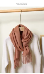 Women Scarf Cashmere Winter Scarf Winter 2024 Fashion Scarves Designer Keep warm Women Luxury Kids Scarf - Image 44