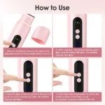 Electric Shaver for Women Waterproof Wet & Dry Hair Razors 2 in 1 Double Head Portable Bikini Hair Trimmer Detachable Head Shave - Image 13