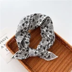 Floral Polka Dot Square Scarf Cotton Scarves Headband Headscarf Decoration Women Flower Kerchief Neckerchief Head Wrap Bandanas - Image 36