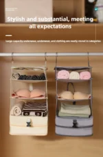 Hanging Organizers for Travel Storage Compressible Foldable Multi Layer Bags for Closet Suitcase Dormitory - Image 14