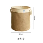 Foldable Fabric Laundry Basket Home Use Dirty Clothes Hamper Toy Storage Basket Wash Tub Bedroom Utility Storage Basket - Image 19