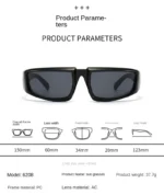 Future Science Technology Sense Sunglasses Men Women Concave Shape Sun Glasses Cool Punk Style Pair Summer Sports T206 - Image 22