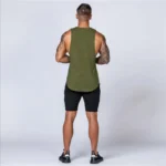 Muscle Exercise Tank Tops Men Summer Drop Armhole Vest Gym Clothing Cotton Singlet Cut Off Sleeveless T Shirt Bodybuilding Top - Image 16