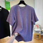 Summer Men T-Shirts Casual Lazy Breathable Quick Drying Short Sleeves Cool Fashion Loose Korean Outdoor High Street Top