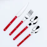 New Design Dinnerware 4 In 1 Set Stainless Steel 18/8(304) ABS Handle With Rivets Top Mirror Polishing Cutlery Sets For Kitchen - Image 43