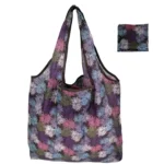 Tote Bags Flower Print Women's Grocery Handbags Outdoor Foldable Shopper Eco Shopping Bag Reusable Storage Bag Organizer Bags - Image 24