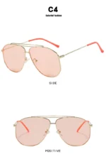 Toad Shaped Sunglasses 2025 Large Frame Fashion Trendy Sunglasses Metal UV400 Sunglasses - Image 15