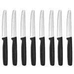 Steak Knives Set of 4/6/8 Stainless Steel Serrated Round Tip Fruit And Vegetable Paring Baking Toast Serrated Bread Knives - Image 12