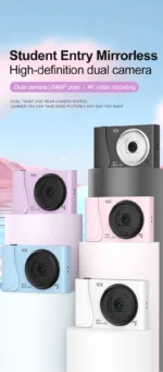 4K Digital Camera  24 Million Pixels Video Camcorder 16x Zoom Compact Cameras Auto Focus for Kids Adult Beginners Photograph - Image 12