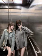 Polo Neck T Shirt for Women Coquette Clothes Sexy Woman Tshirt Trend Plain On Offer New Youth Fashion 2025 Basic Polyester In - Image 13