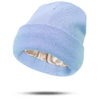 Women's Hats for Autumn&Winter-Comfortable Stylish Versatile Warm-Keeping Hairstyle-Protecting Knitted Satin Woolen Hats - Image 15