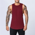 Muscle Exercise Tank Tops Men Summer Drop Armhole Vest Gym Clothing Cotton Singlet Cut Off Sleeveless T Shirt Bodybuilding Top - Image 11