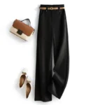 Dress Pants Work Office Long Women's Tailoring Female Trousers Casual Harajuku Slacks All Medium Y2k Streetwear Elastic One Size - Image 5