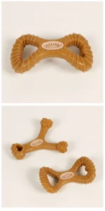 Dog toy is durable and chew-resistant, dispenses treats, grinds teeth, cleans teeth, educational and interactive pet supplies - Image 15
