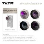 TILTA Khronos  Fisheye Lens 16mm Wide Angle Lens Micro 10x Macro Lens Telephoto Lens Camera Lens T-Mount Lenses for iPhone - Image 11