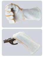 Fire Resistant Gloves Durable,Cowhide Leather Gloves,Long Welding Gloves,Non-Slip,Men's Cowhide Work Gloves - Image 15