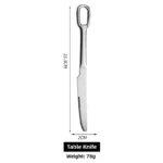 Western Dining Utensils Three-Piece Set Steak Knife Fork Soup Spoon Stainless Steel Cutlery Dishwasher Safe Dinnerware Set - Image 20