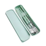 Kitchen Accessories Reusable With Box Tableware Portable Stainless Steel Spoon Fork Chopsticks Set Dinnerware Cutlery Set - Image 9