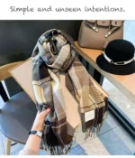 Scarf Ladies Fall And Winter Thickens Warm Neck Scarves Fashion Scarves Cloth Fanta And Fringed Blankets Men's Winter Shawls - Image 7