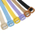 Fashion Bohemian Summer Wide Braided Belts Waist Belt Waistband Straw Woven Belt - Image 16