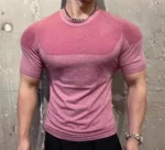 Men's Muscle Enhancing Slim Fit Long Sleeve Workout T-Shirt, Breathable Athletic Top for Gym Training Outdoor - Image 22