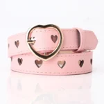 Women's belts Pin buckle belts spring and summer new women's versatile with trouser belts hollow heart shape