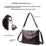 Women's Crossbody Bag Lightweight Durable Minimalist with Business Design Commuter Travel Work Daily Stylish - Image 5