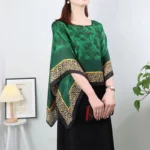 110*110cm Fashion Scarves Women Pullover scarf Shawl Print Silk Satin Hijab Female Bandana Luxury Brand Square Ladies bandanna - Image 10