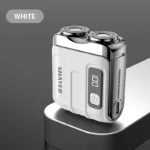 Mini Electric Smart Shaver Household Car Shaver Digital Display Dual Blade Rechargeable Shaver Powerful Beard Trimmer Tool - Image 13