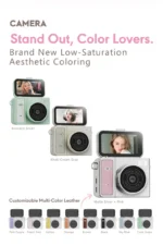 2.4K Digital Camera for Photography and Video,  Vlogging Camera with 180° Flip Screen, Retro Portable Selfie Camera, Compact - Image 3