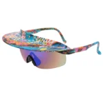 Visor Attaches To Sunglasses Sunglasses With Visor Attached Cycling Sunglasses Visor Shade Sunglasses Windproof Sunglass - Image 3