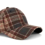 Hats for Men and Women New Classic Plaid Baseball Cap for Autumn and Winter Hard-Brimmed Face-Slimming Duckbill Cap Sun Hat - Image 23