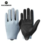ROCKBROS Spring Summer Cycling Gloves Lightweight Breathable Full Finger Gloves Shock Absorption SBR Pad Anti-slip Sports Gloves - Image 10