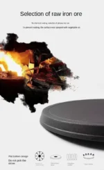 Uncoated Cast Iron Frying Pan Non Stick Multi Purpose Griddle For Pancakes Pizza Baking Stove Top Cooking Tool Anti Oil Spill - Image 20