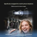 2X Telephoto Booster for Phone – 60mm, 5‑Element Glass, 10° FOV, 4‑5m Focus, T‑Mount, for 4X/5X/8X Telephoto - Image 2